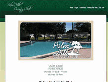 Tablet Screenshot of palmhillcountryclub.net